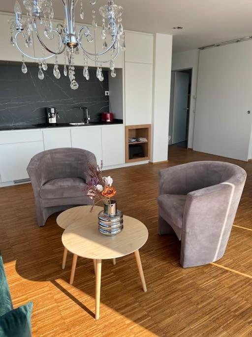 Penthouse-Wohnung Mit Flussblick Oldenburg Eksteriør billede
